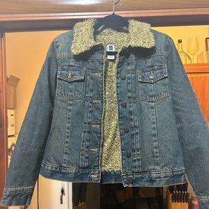 Vintage gap Sherpa denim jacket